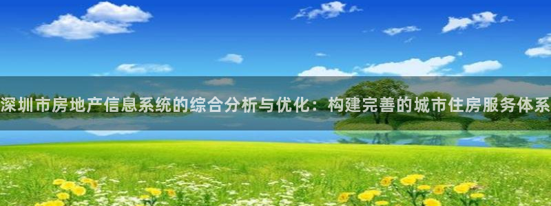 和记火爆官网：深圳市房地产信息系统的综合分析与优化：构建完善
