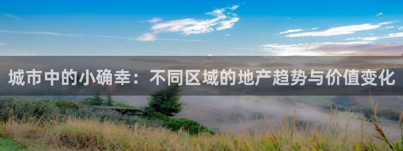 和记环球电讯官网：城市中的小确幸：不同区域的地产趋势与价值变