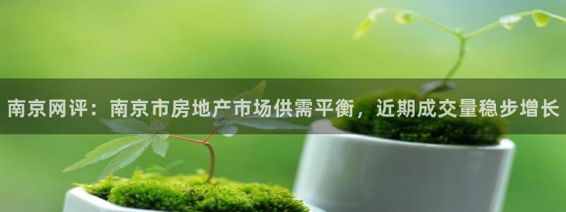 香港和记3官网：南京网评：南京市房地产市场供需平衡，近期成交