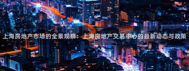 和记怡情视频官网：上海房地产市场的全景观察：上海房地产交易中