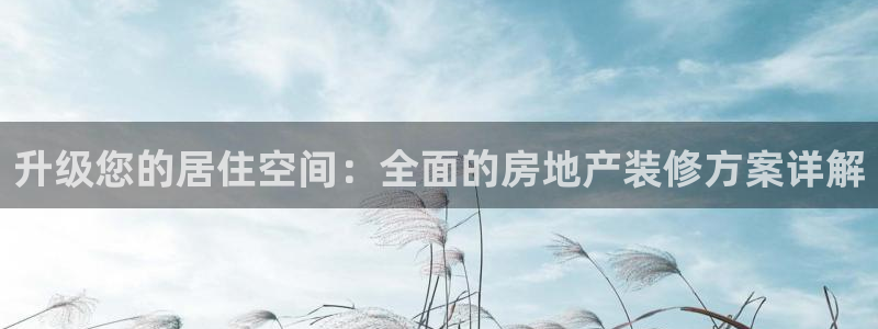 和记娱答疑h88285官网：升级您的居住空间：全面的房地产装