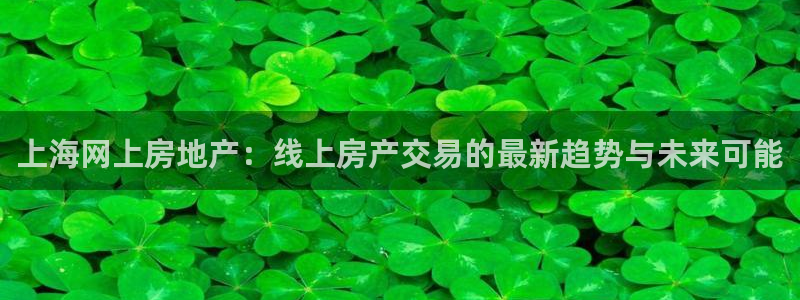 和记h88官网：上海网上房地产：线上房产交易的最新趋势与未来