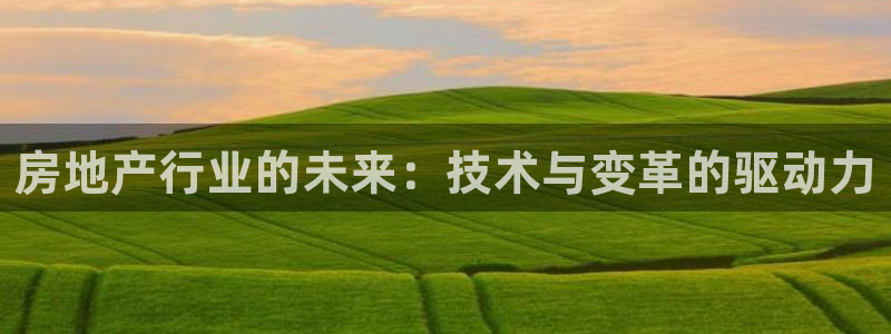 和记娱解答h88285官网：房地产行业的未来：技术与变革的驱