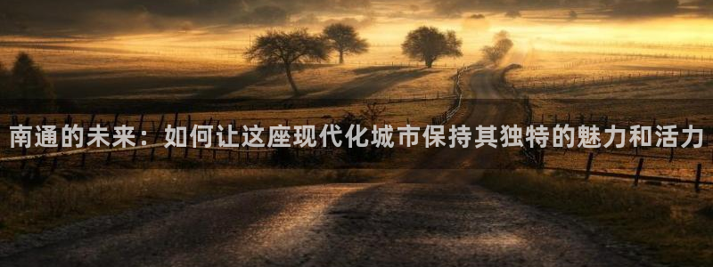 澳门和记客服官网：南通的未来：如何让这座现代化城市保持其独特