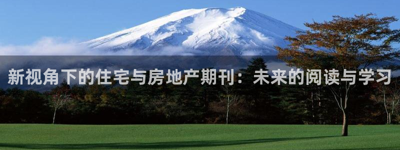 和记电讯官网澳门：新视角下的住宅与房地产期刊：未来的阅读与学