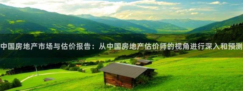 和记娱乐场所官网：中国房地产市场与估价报告：从中国房地产估价