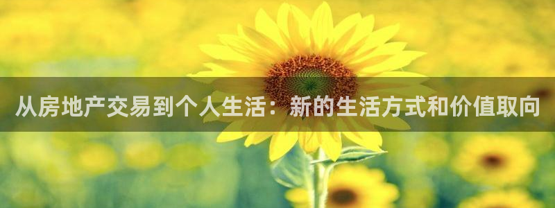 和记app官方官网登录：从房地产交易到个人生活：新的生活方式