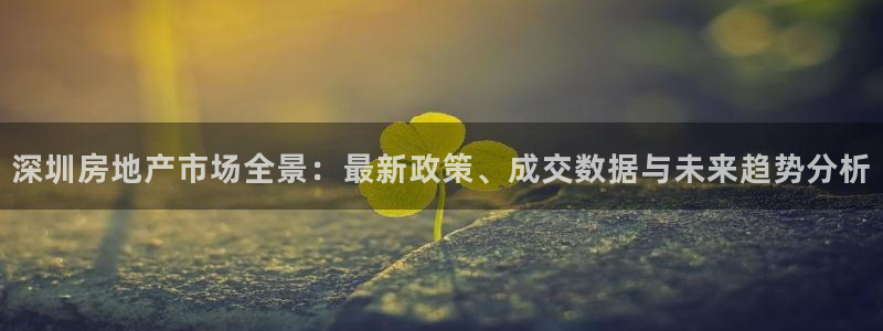 和记娱官网h88285怡情：深圳房地产市场全景：最新政策、成