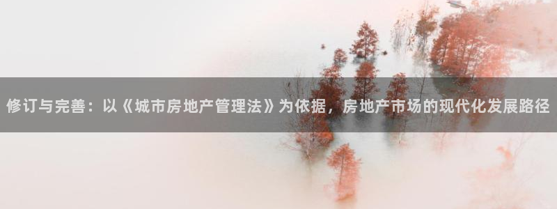 和记娱官网h88285怡情：修订与完善：以《城市房地产管理法